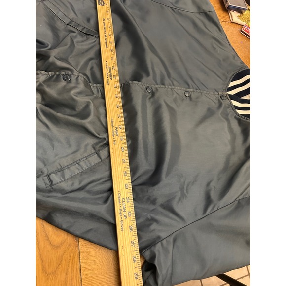 Vintage Varsity Bomber Jacket XLarge Navy Retro Americana - Picture 4 of 7
